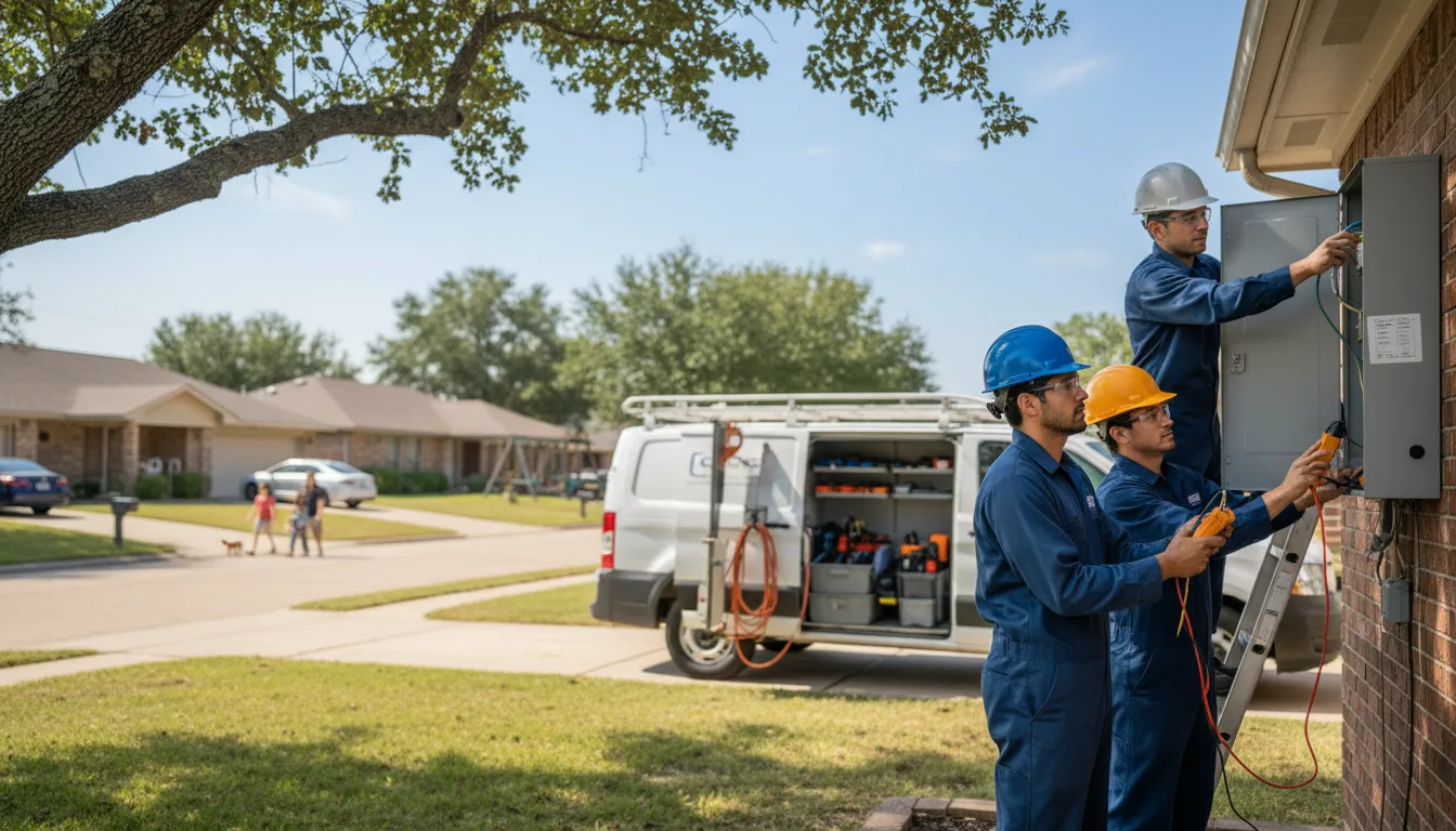 Certified electrician providing emergency electrical services in Stewartsville, MO